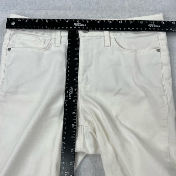 Athleta Jeans Size 6 White Denim Sculptek Skinny Cotton Stretch Blend High Rise - Picture 4 of 14
